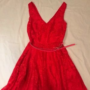 Red vintage dress